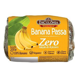 Banana-Passas Zero Açúcar 12x200g