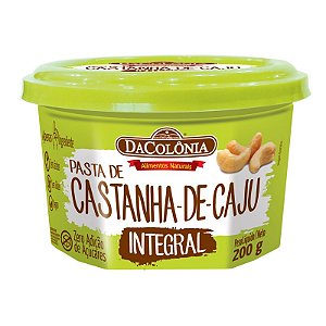 Pasta de Castanha-de-Caju Integral 12x200g