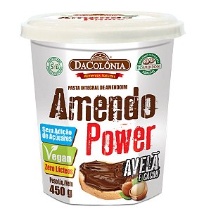 Pasta de Amendoim c/ Avelã e Cacau AmendoPower 6x450g