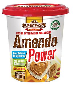 Pasta de Amendoim Integral Amendo Power 12x500g
