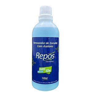 REMOVEDOR DE ESMALTE COM ACETONA REPOS 140ML