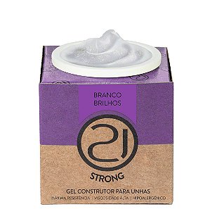 GEL STRONG BRANCO BRILHOS 34G