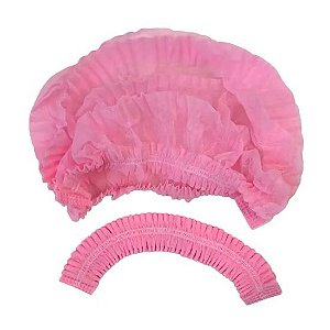 TOUCA DESCARTAVEL ROSA 100UN