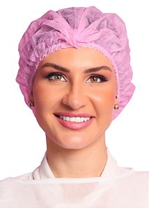 TOUCA DESCARTAVEL ROSA 100UN DESTAK SUL
