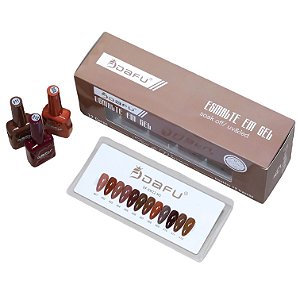 KIT ESMALTE EM GEL NUDE DAFU C/12