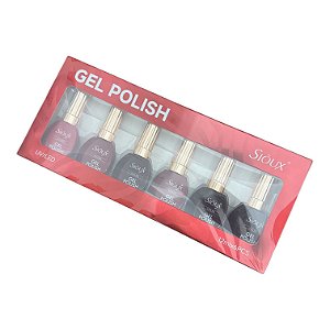 KIT ESMALTE EM GEL SIOUX VERMELHO