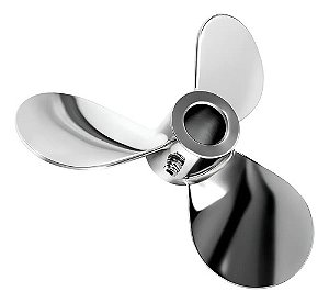 Hélice Naval Marítima Agitador 3 Pás Inox Ø150mm Cubo 15mm