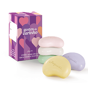 ESTOJO SABONETE HIDRATANTE EM BARRA GESTOS DE CARINHO, 5X80G