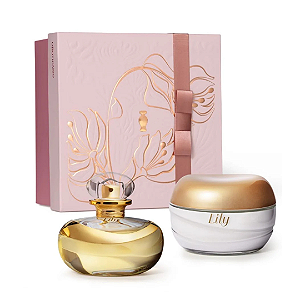 Combo Lily: Eau de Parfum 75ml + Creme Acetinado Hidratante Desodorante 250g