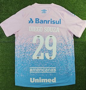 Camisa Grêmio 2021 Rosa - #29 Diego Souza - Tam GG