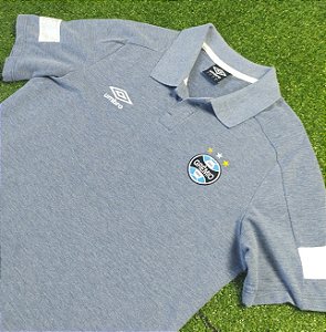 Camisa Polo Grêmio 2018 Cinza - Tam P
