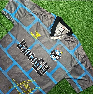 Camisa Grêmio 1998 Goleiro Cinza - Muralha Danrlei - #1 - Tam GG