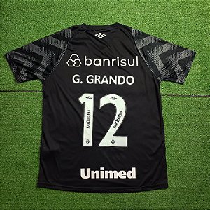 Camisa Grêmio 2024 Goleiro Preta - #12 G. Grando - Tam G