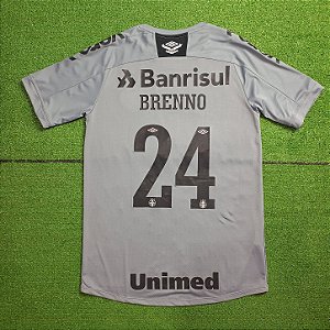 Camisa Grêmio 2020 Goleiro Cinza - #24 Brenno - Tam M