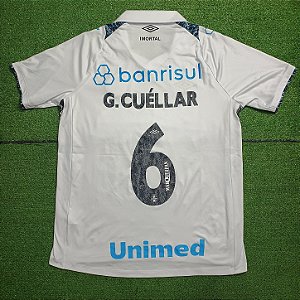 Camisa Grêmio 2024 Branca - #6 G. Cuéllar - Tam M
