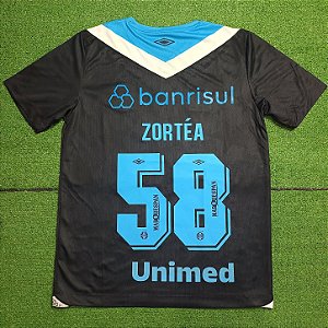 Camisa Grêmio 2024 Preta - #58 Zortéa - Tam M