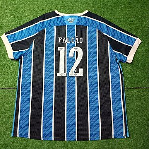 Camisa Grêmio 2020 Tricolor - #12 Falcão - Tam 3GG