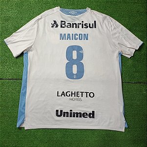 Camisa Grêmio 2019 Branca - #8 Maicon - Tam 3GG