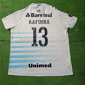 Camisa Grêmio 2021 Branca - #13 Rafinha - Tam 3GG
