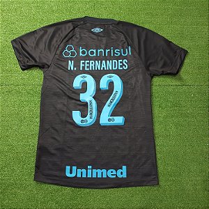 Camisa Grêmio 2023 Preta - #32 N. Fernandes - Tam M