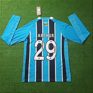 Camisa Grêmio 2025 Tricolor ML - #29 Arthur - Tam M