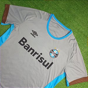 Camisa Grêmio 2016 Treino Cinza - Tam 2GG