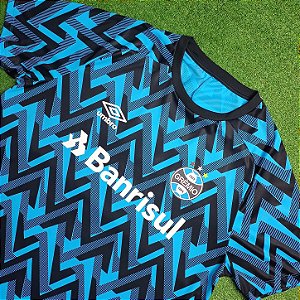 Camisa Grêmio 2021 Aquecimento Azul - Tam 2GG