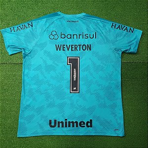 Camisa Grêmio 2026 Goleiro Verde - #1 Weverton - Tam GG