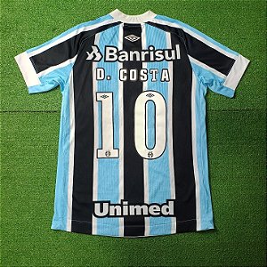 Camisa Grêmio 2021 Tricolor - #10 D. Costa - Tam P