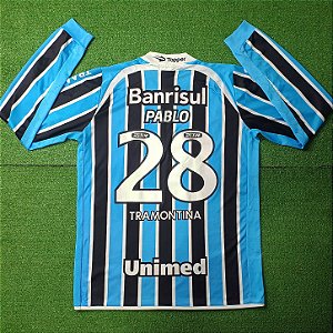 Camisa Grêmio 2011 Tricolor ML - #28 Pablo - Tam G