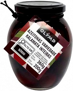 Azeitonas Pretas Kalamata Jumbo OLYMP 200GR