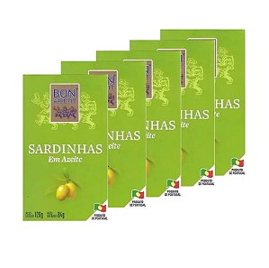 5 sardinhas em azeites Bon Appettit 120g