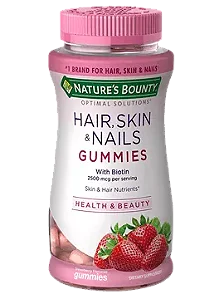 Natures Bounty - Hair Skin and Nails, Cabelo, pele e unha, 2500mcg, 80 gomas