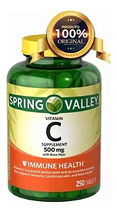 Vitamina C Spring Valley 500mg C/ 250 Tablets Importada