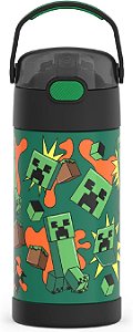 Garrafa Têrmica Thermos Funtainer  355ml Minecraft 2 Original