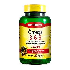 Maxinutri Ômega 3-6-9 - Suplemento Alimentar 120 Cápsulas