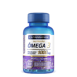 Ômega 3 1000mg - Óleo de Peixe em 60 Cápsulas