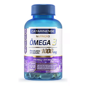 Ômega 3 1000mg - Óleo de Peixe em 120 Cápsulas
