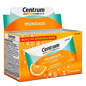Centrum Imunidade Pó Efervescente com Vitamina C, D e Zinco - 12 envelopes