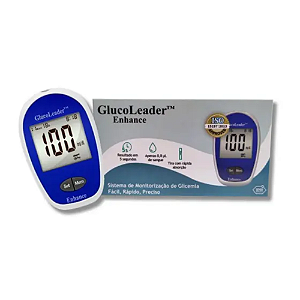 GlucoLeader™ Enhance - Monitor de Glicemia Rápido e Preciso