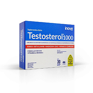 Testosterol 1000 - Suplemento Alimentar para Homens / 30 comprimidos
