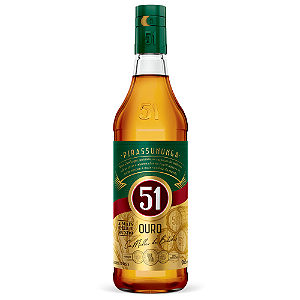 Cachaça toque 51 Ouro 965 ml Boa Ídeia