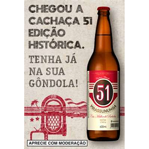 Cachaça 51 Blend Único - Edição Histórica