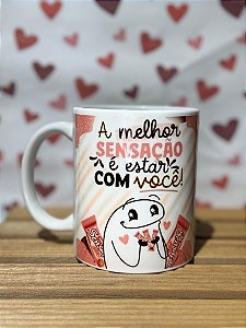 Caneca 'A Melhor Sensação é Estar com Você' Dia dos Namorados 325ml
