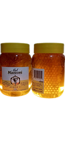 Mel com Favo dentro Pote 500 gramas  pet.