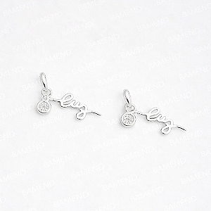 Pingente "luz" Com Coração em Zircônia - Prata 925