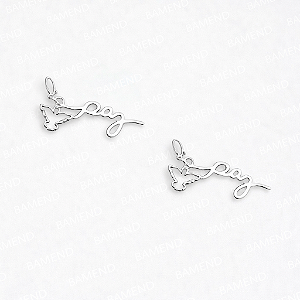 Pingente "paz" Com Espirito Santo Vazado - Prata 925