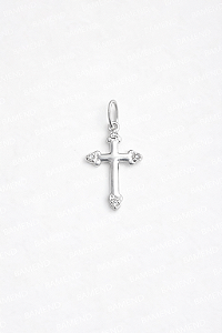 Pingente Cruz Com Zircônias Nas Pontas - Prata 925