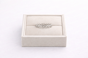 Anel Corações Vazado - Prata 925