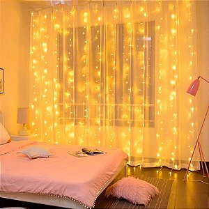 Cortina Led Decoração de Natal 3x2 com 240 Leds